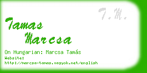 tamas marcsa business card