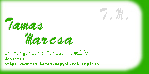 tamas marcsa business card